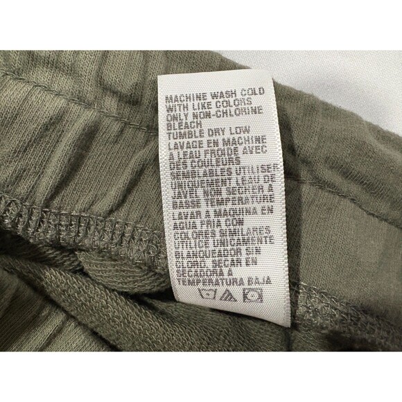 James Perse Womans Sweatpants Joggers Green French Terry WXAH1930CU Sz 3 L - Picture 9 of 11